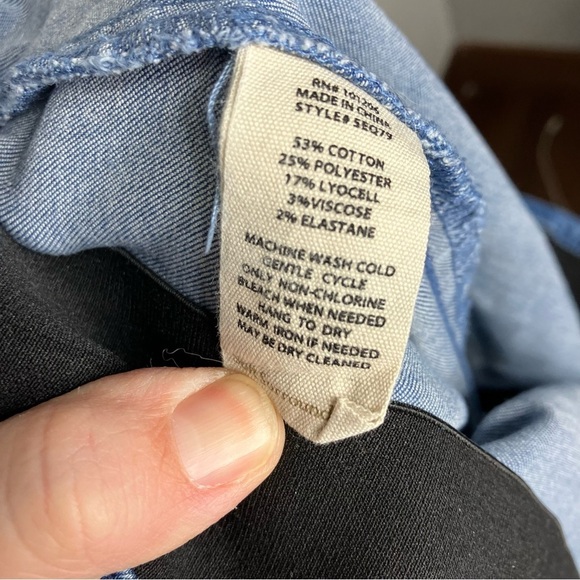 Soft surroundings denim flair pull on pants size 1X - Picture 7 of 8